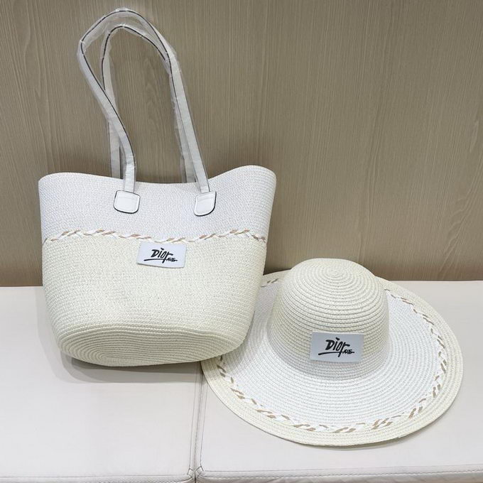 Dior Beach Bag & Hat Set ID:20250617-215